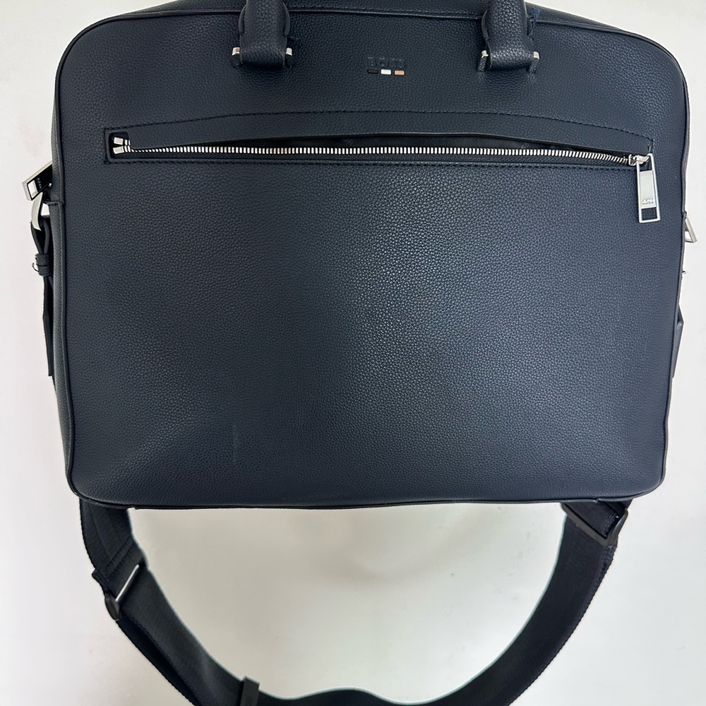 Boss Dark Navy Laptop cross Bag